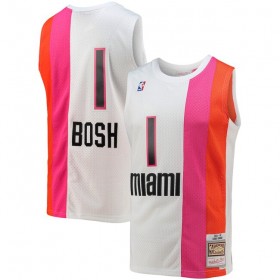 Dres Miami Heat Chris Bosh 1 Mitchell Ness 2011-2012 Hardwood Classics Swingman